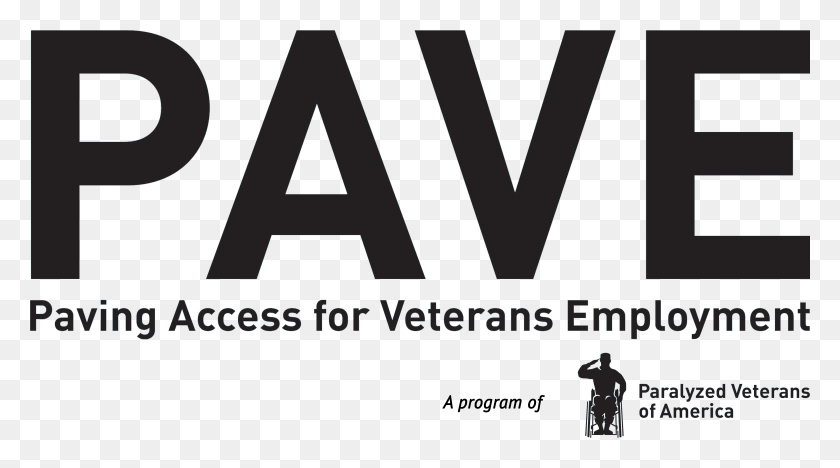 5376x2817 Pva Logo Single Color1 Paralyzed Veterans Of America, Word, Alphabet, Text HD PNG Download