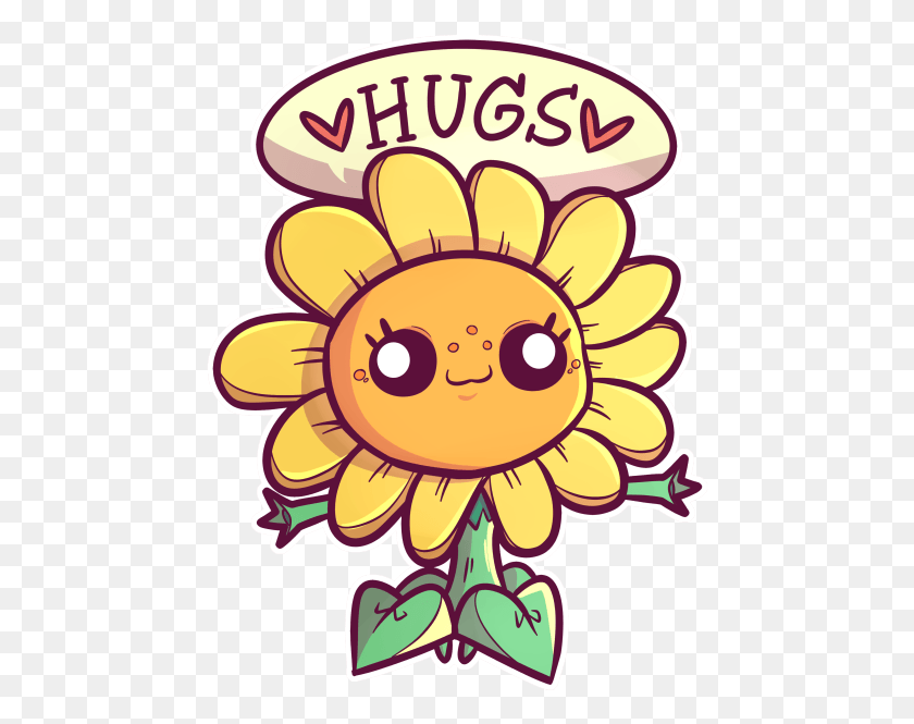 462x605 Pvzgw Sunflower Cute Plants Vs Zombies Sunflower, Pattern, Cupid, Graphics HD PNG Download