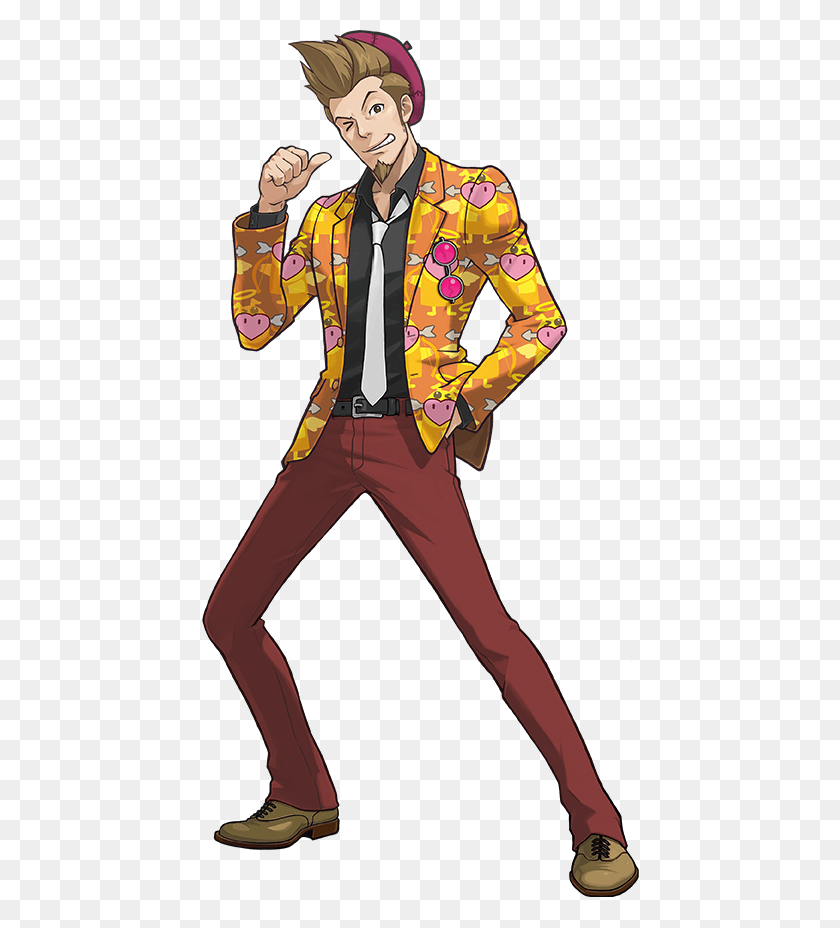 438x868 Pw Aa Soj Ace Attorney Spirit Of Justice Transparent Phoenix, Clothing, Person, Shoe HD PNG Download