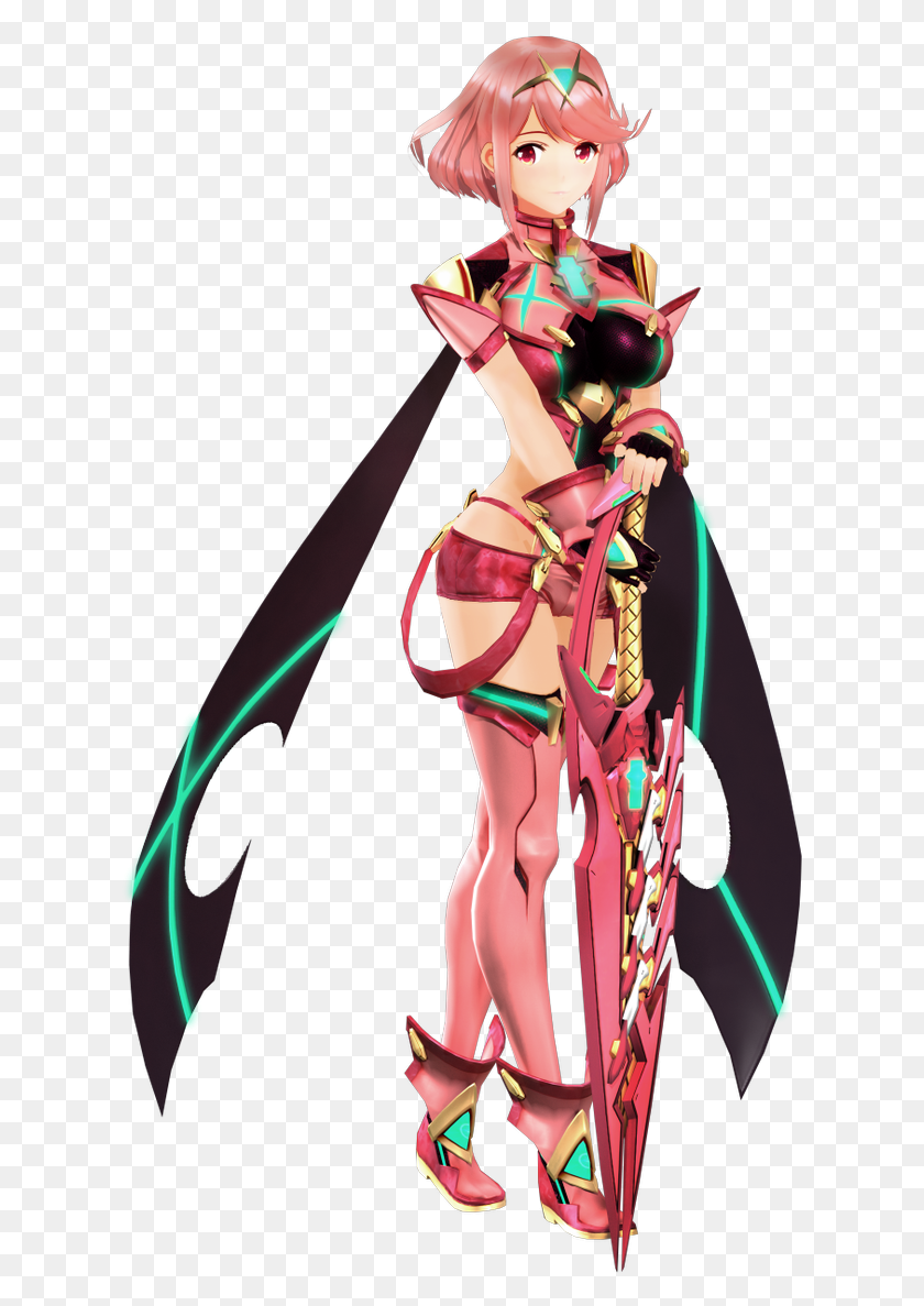 622x1127 Pyra 3d Model Xenoblade, Doll, Toy, Person HD PNG Download