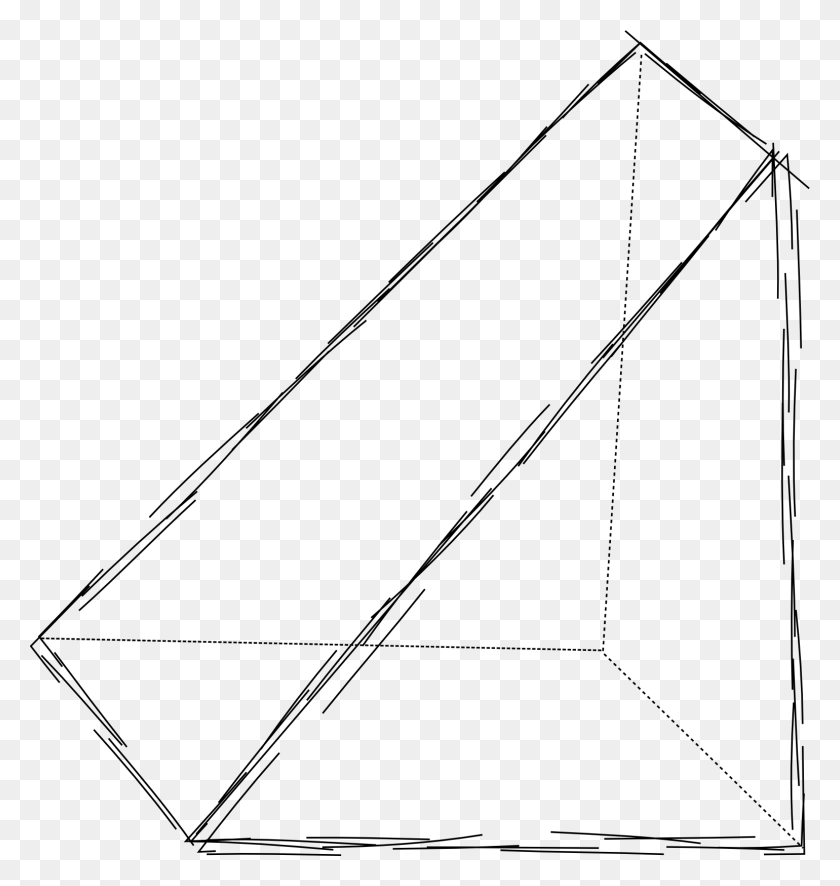 1540x1631 Pyramid Entrance Like This Except Isosceles Triangle Isosceles Triangle 3d, Bow, Building, Bridge HD PNG Download