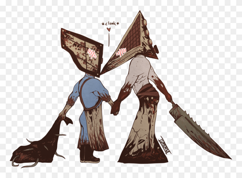 873x626 Pyramid Head Image Background Silent Hill Vs The Evil Within, Person, Human, Weapon HD PNG Download