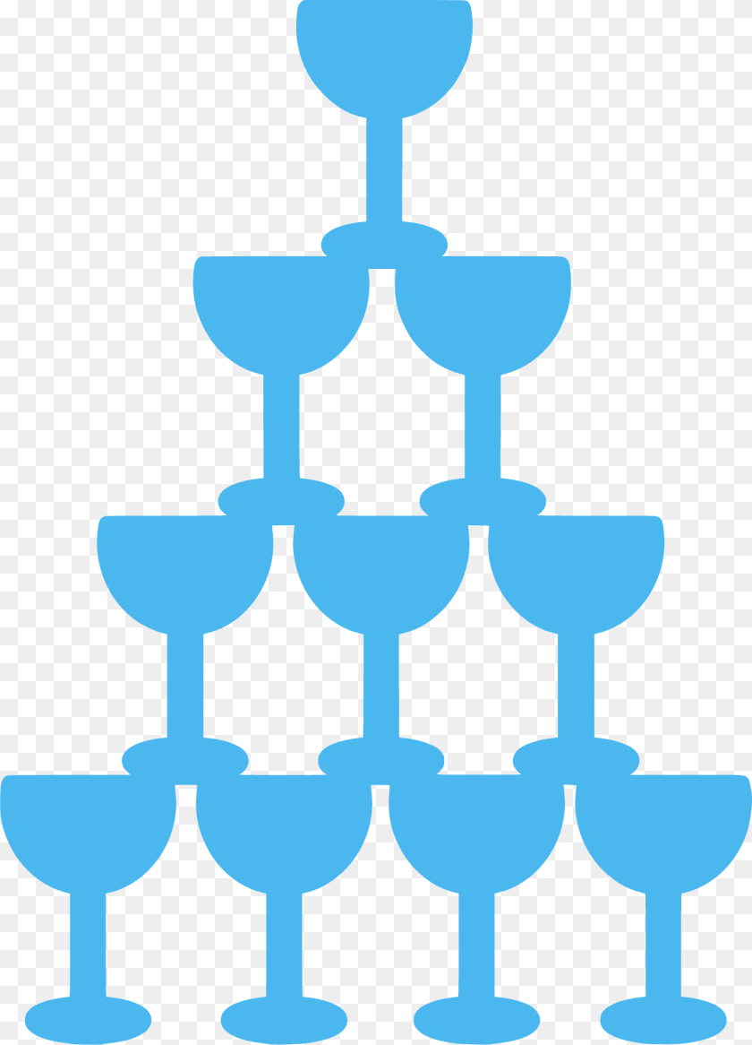 1383x1920 Pyramid Of Wine Glasses Silhouette, Glass, Goblet Transparent PNG