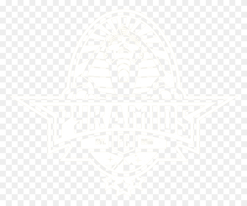 Pyramids Logo Design 1 Color White Pyramids Fc Logo, Symbol, Trademark, Emblem HD PNG Download