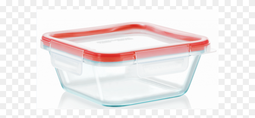 601x329 Pyrex Freshlock Square Glass Container 950ml Lid, Furniture, Plastic HD PNG Download