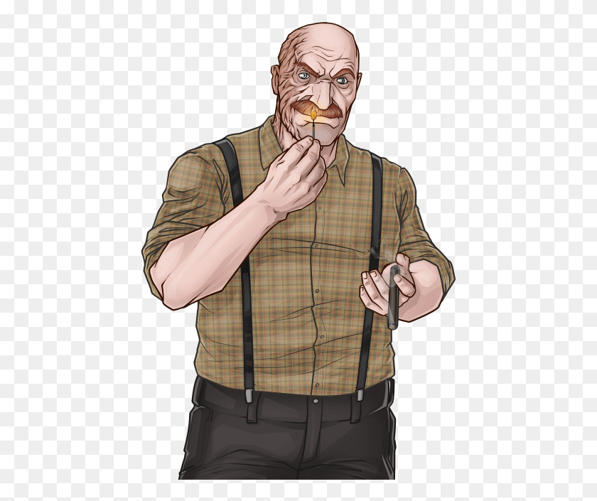 445x645 Pyro Is A Criminal Character In The Game So When You Illustration, Suspenders, Clothing, Apparel HD PNG Download