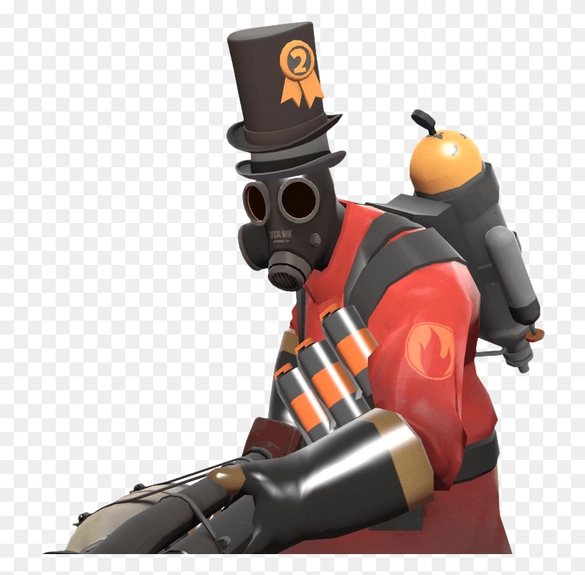 726x765 Pyro Rad As Hell Hat Figurine Png / Disfraz Png