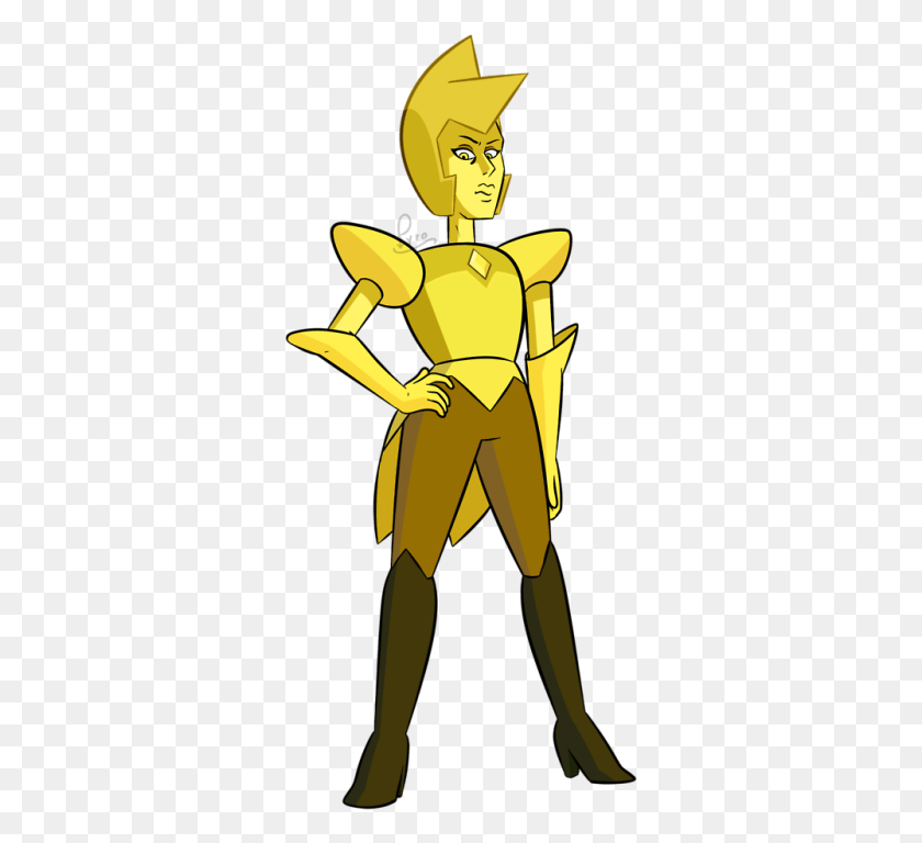 322x708 Pyro Yellow Diamond She Deserves A Good Pose Too Steven Universe Yellow Diamond, Person, Human, Clothing HD PNG Download