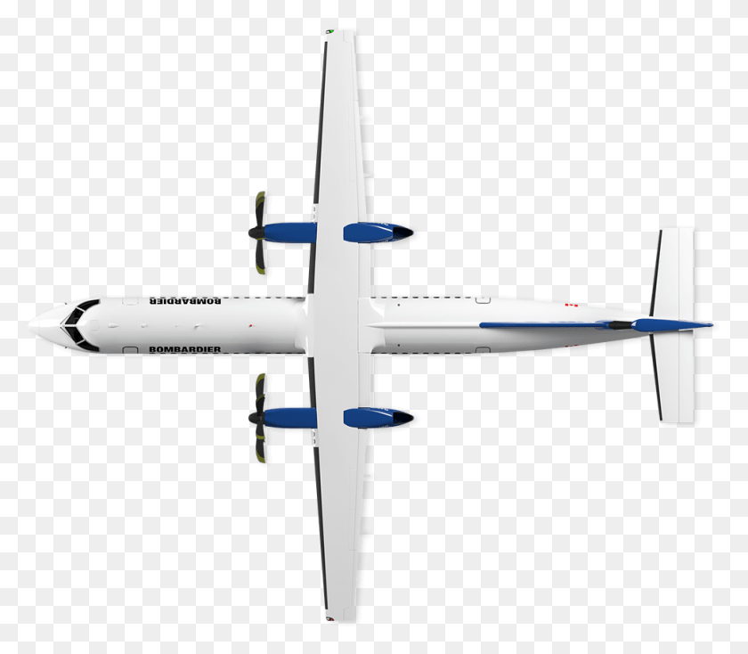 962x832 Q Series Bombardier Commercial Aircraft Top View, Airplane, Vehicle, Transportation HD PNG Download
