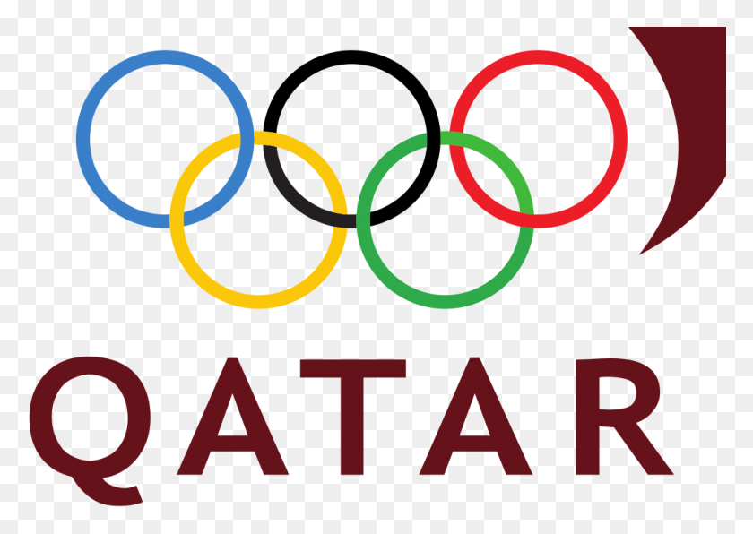 1024x704 Катар Отказался От Участия В Торгах На Олимпийских Играх Флаг Сборной Олимпийских Беженцев, Текст, Этикетка, Символ Hd Png Скачать