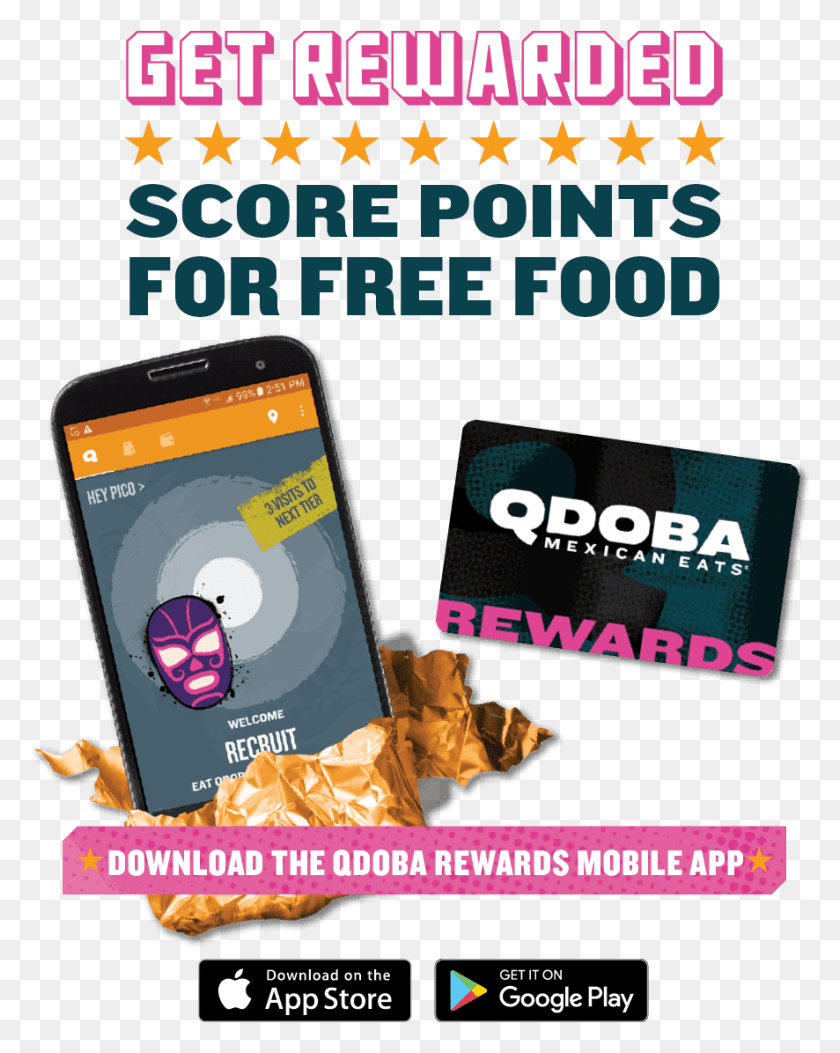 886x1128 Qdoba Rewards Card, Mobile Phone, Phone, Electronics HD PNG Download