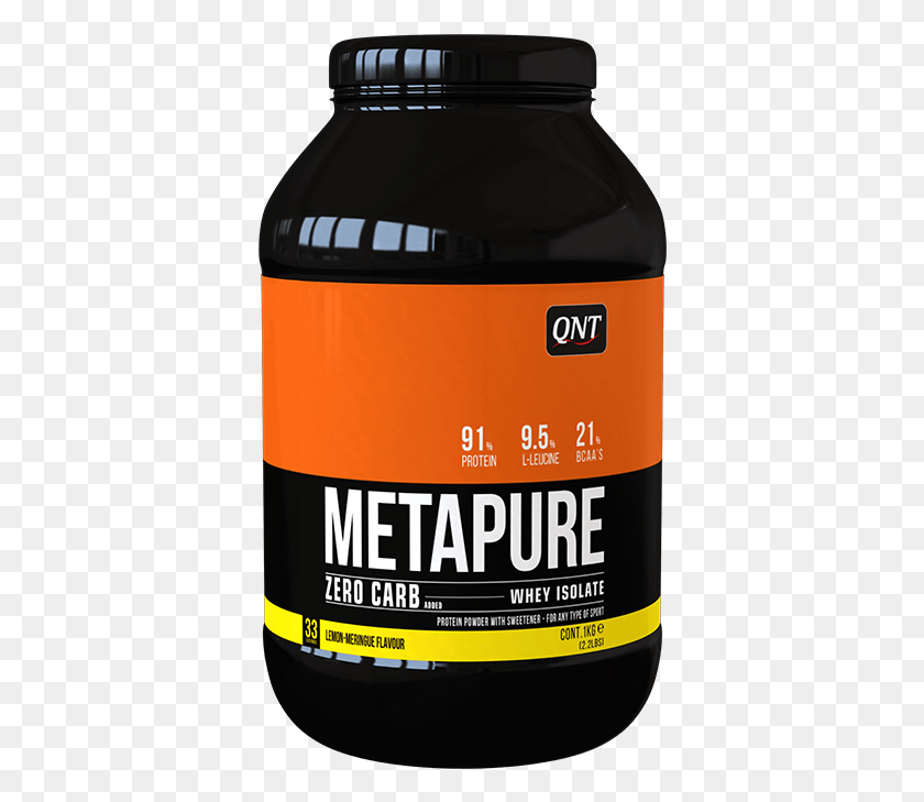 372x669 Qnt Direct Isolate Protein Metapure Limn Con Merengue Qnt Nutrition Zero Carb Metapure Belgian Chocolate, Label, Text, Bottle HD PNG Download