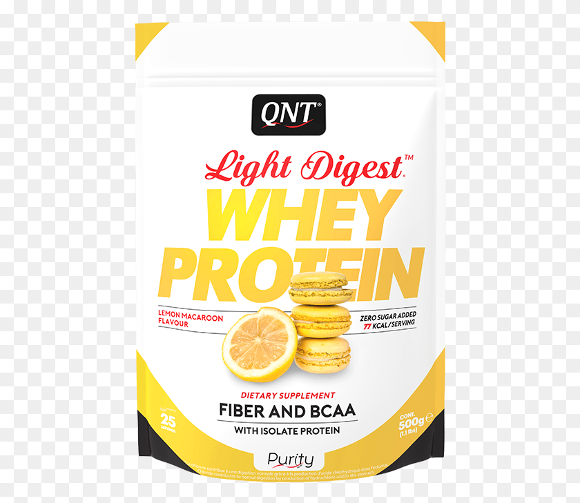 452x669 Qnt Direct Whey Protein Light Digest Macarrn De Limn Orange, Реклама, Плакат, Флаер Png Скачать