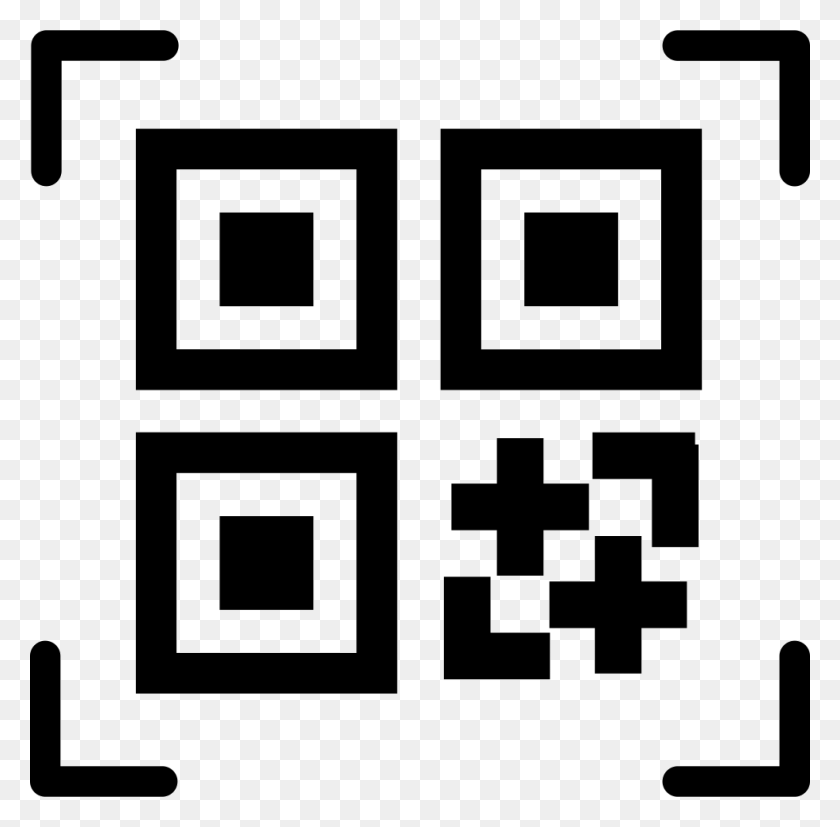 980x964 Qr Icon Svg, Stencil, First Aid, White HD PNG Download