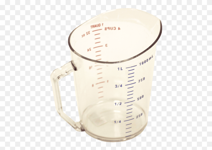 446x533 Qt Measuring Cup Cup, Mixer, Appliance HD PNG Download