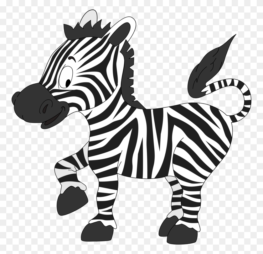 766x750 Descargar Png Quagga Zebra Miniatura De Dibujos Animados Png
