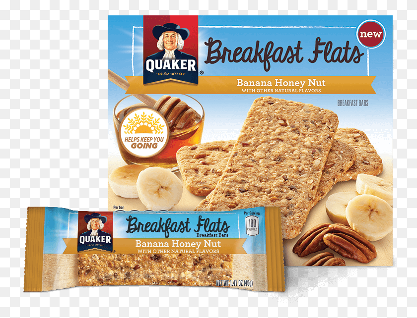 754x582 Descargar Png Quaker Breakfast Flats Solo 36 En Target Today Solo Productos Horneados, Comida, Cracker, Pan Hd Png