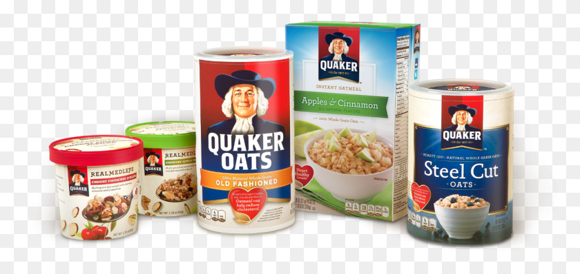 1184x514 Quaker Oats Package Design By Hornall Anderson Seattle Quaker Oats Brand, Plant, Tin, Food HD PNG Download