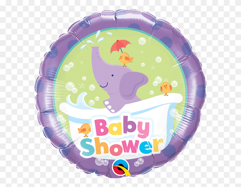 600x592 Qualatex Baby Shower Balloons, Birthday Cake, Cake, Dessert HD PNG Download