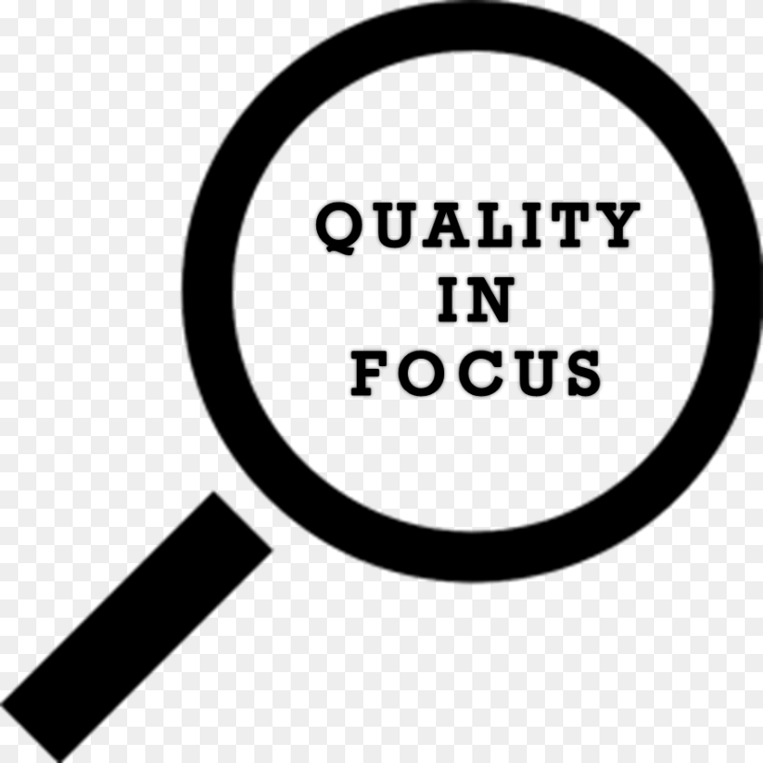 900x900 Quality Focus On Quality, Magnifying Sticker PNG