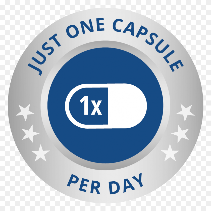 1133x1133 Quality Seal Just 1 Capsule Per Day Circle, Label, Text, Sticker HD PNG Download
