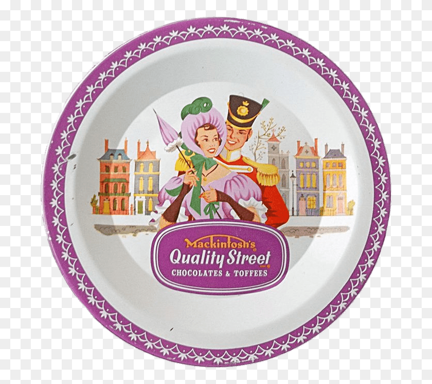 687x688 Quality Street Chocolate Vintage Tin Quality Street Chocolate Old, Porcelain, Pottery HD PNG Download