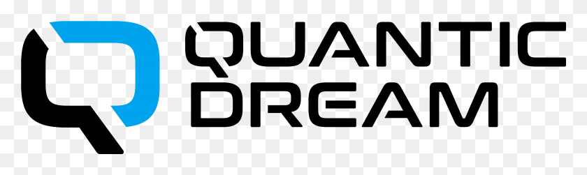 3122x767 Логотип Quantic Dream, Серый, World Of Warcraft Hd Png Скачать