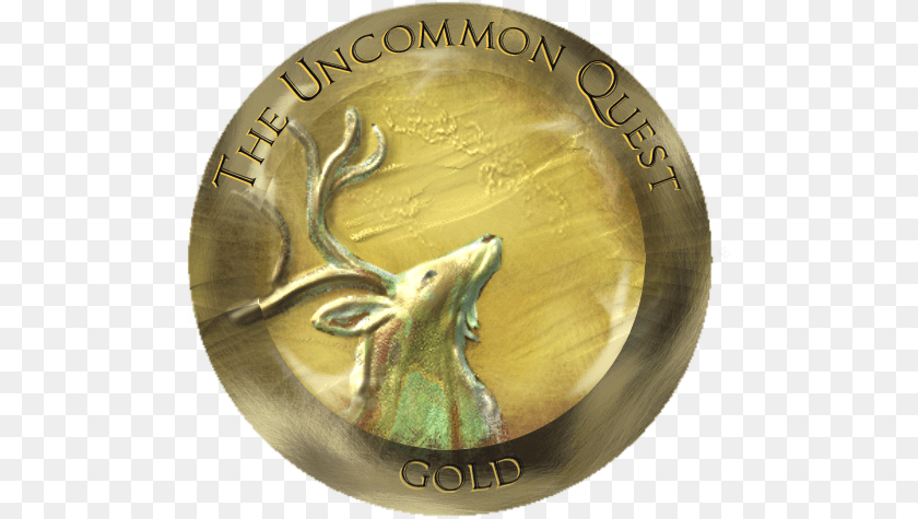 500x475 Quarter, Gold Transparent PNG