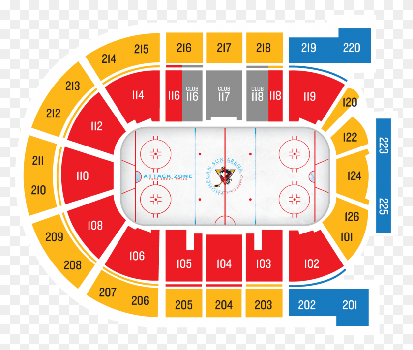 1240x1037 Quarter Season Membership Wilkes Barre Penguins Seating Chart, Game, Text, Number HD PNG Download