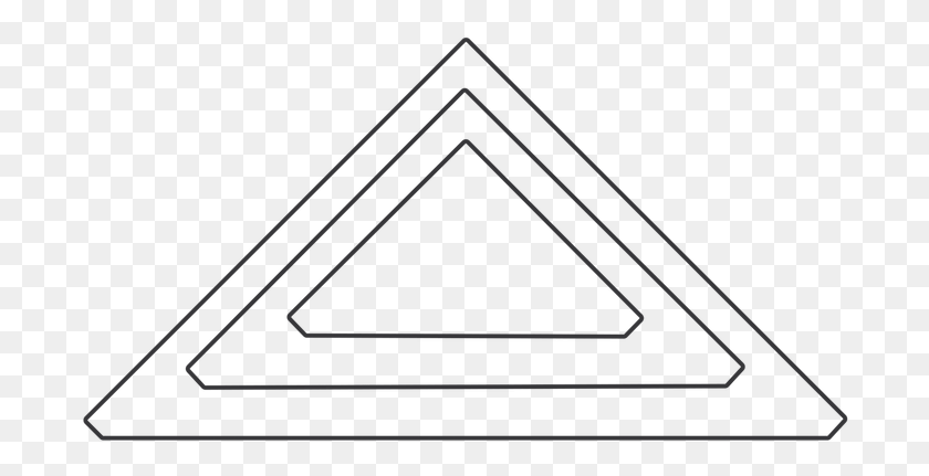 696x371 Четверть Квадратных Треугольников Умирают Контурный Треугольник, Пианино, Досуг, Музыкальный Инструмент Png Скачать