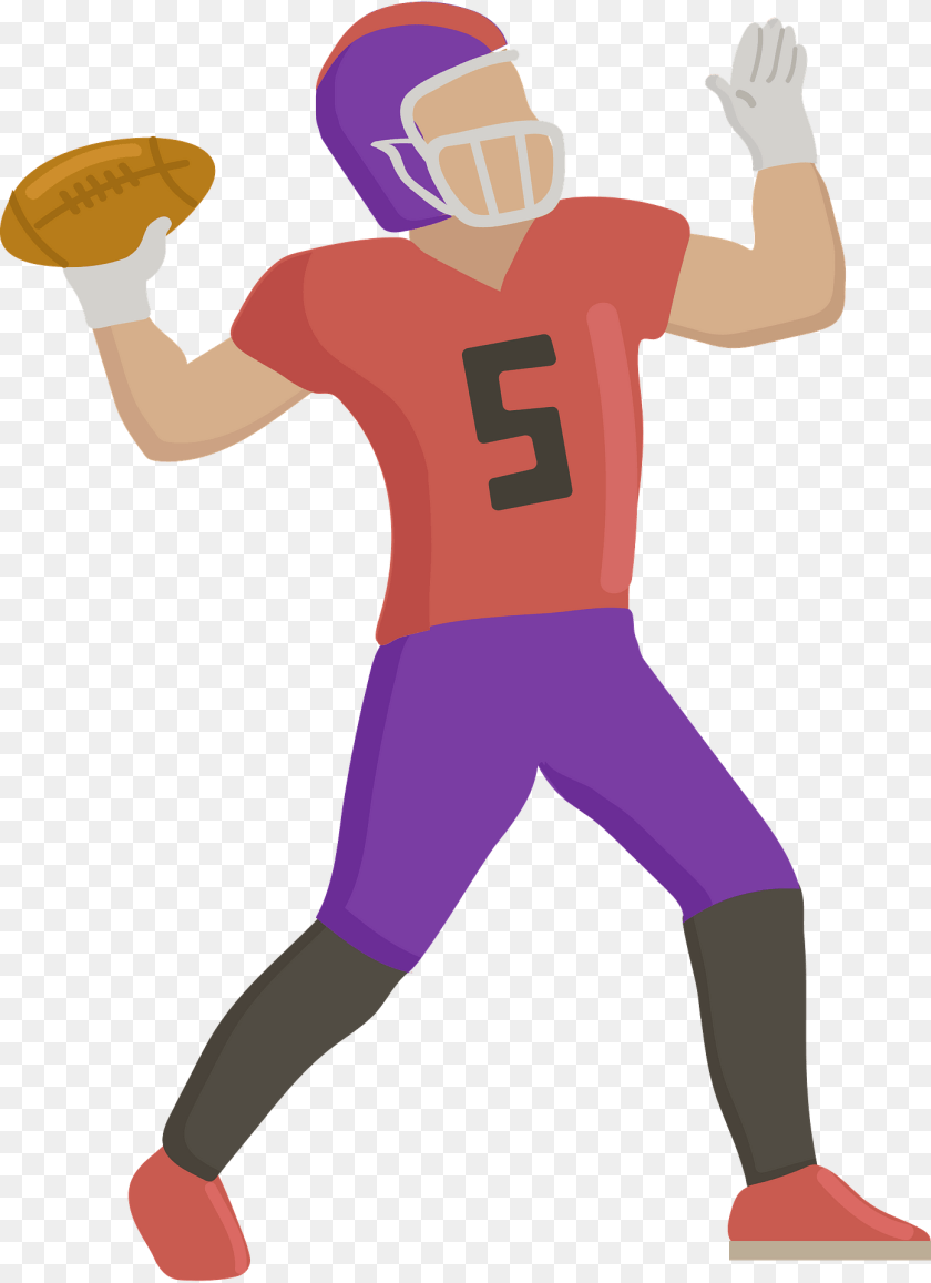 Quarterback Throwing Helmet, Person, People, Clothing Clipart PNG