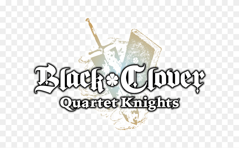 616x461 Descargar Png Quartet Knights Título Revelado Para Ps4 Amp Pc Steam Black Clover Quartet Knights Logo, Texto, Aire Libre, Naturaleza Hd Png