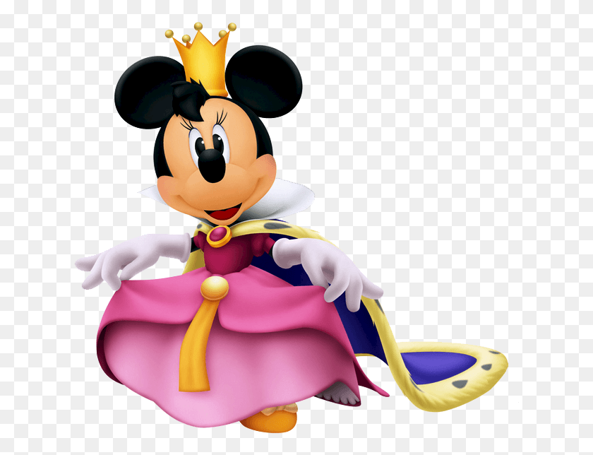 631x584 Queen Clipart Minnie Mouse Kingdom Hearts Minnie, Toy, Figurine, Doll HD PNG Download