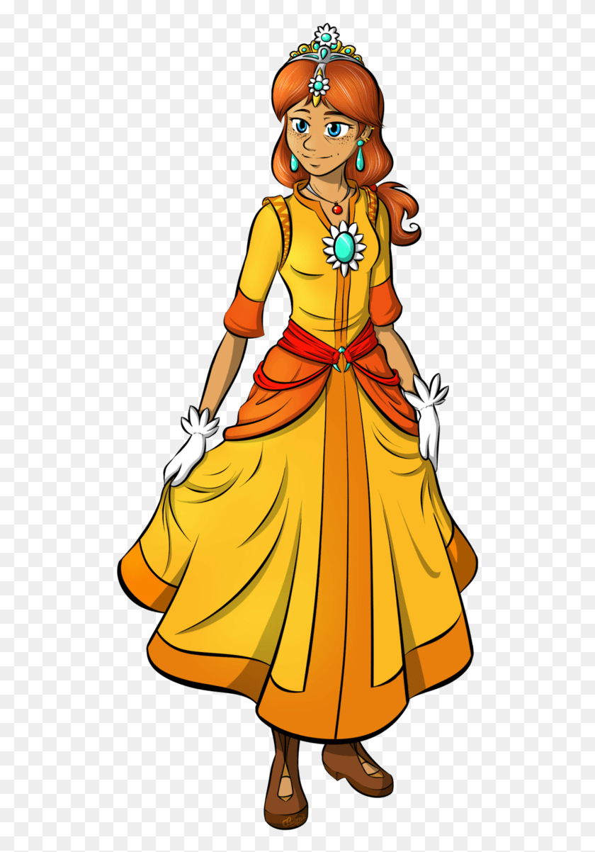 513x1142 Queen Daisy Mbl By Elwensa Princess Cartoon, Clothing, Apparel, Worship HD PNG Download