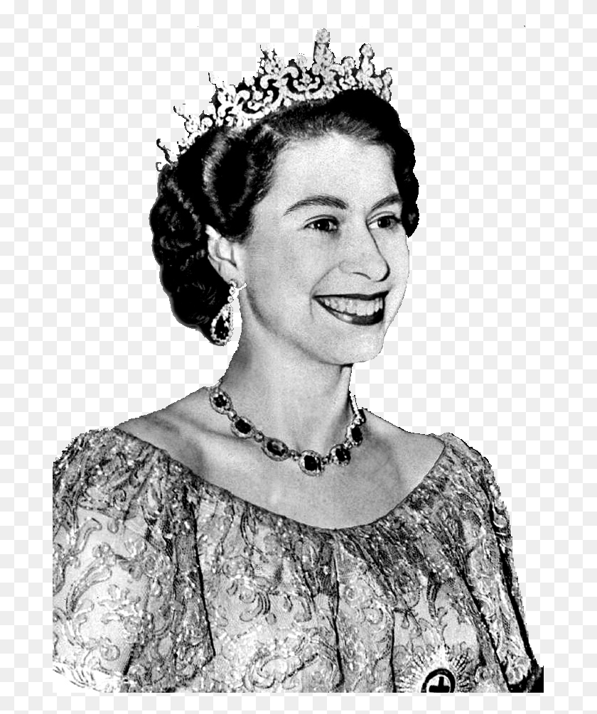 691x945 Queen Elizabeth Vintage Picture Transparent Elizabeth Young, Necklace, Jewelry, Accessories HD PNG Download