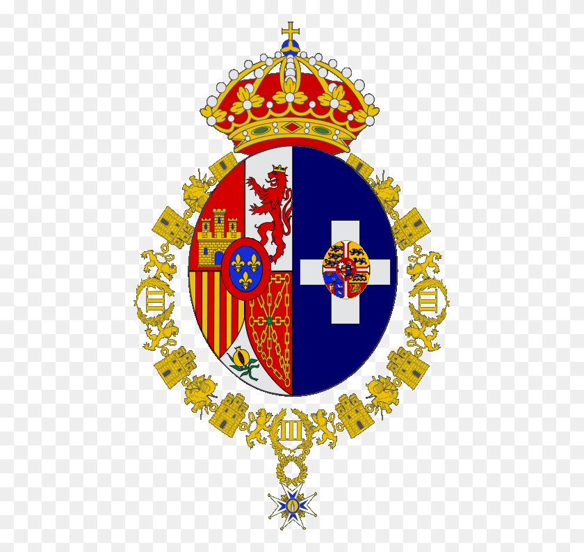 458x733 Queen Of Spain Coat Of Arms Spanish Navy, Logo, Symbol, Trademark HD PNG Download