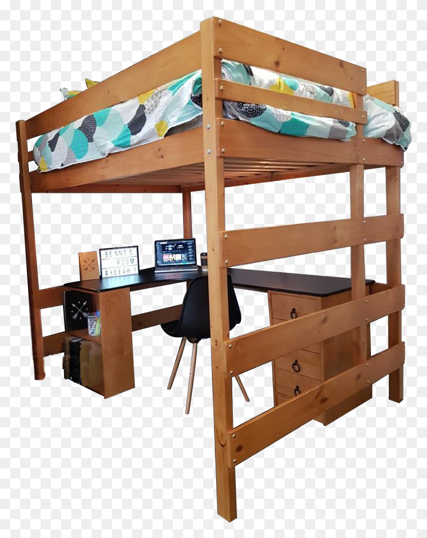 2765x3536 Queen Size Loft Bed Double Loft Bed Australia, Furniture, Bunk Bed, Housing HD PNG Download