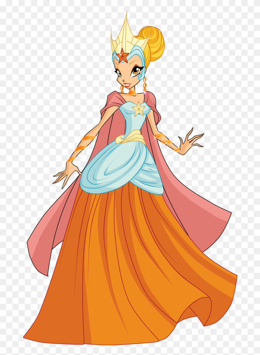 696x1085 Queen Stella By Assassins Creed1999 Winx Club Bloom Queen, Clothing, Female, Person HD PNG Download