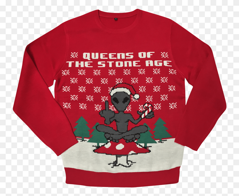 752x628 Queens Of The Stone Age Descendents Ugly Christmas Christmas Sweater Queens Of The Stone Age, Clothing, Apparel, Sleeve HD PNG Download
