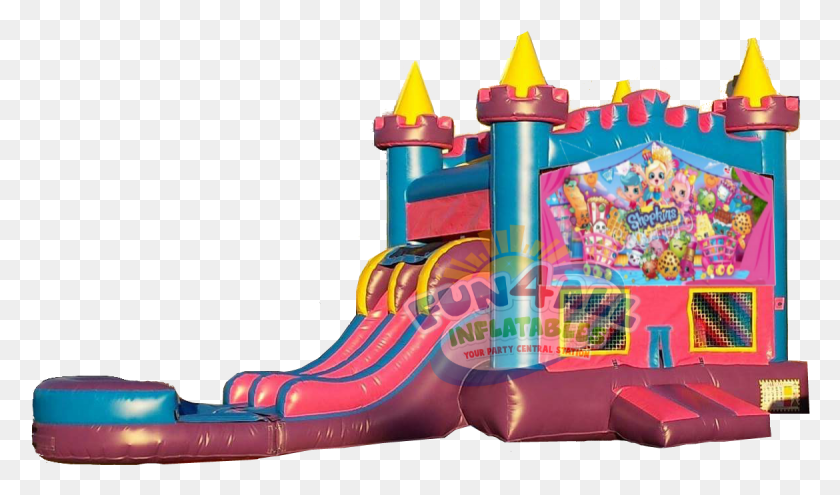 1170x653 Queens Shopkin Water Slide Rental Navarre Fl Barbie Water Slide, Inflatable, Toy, Indoor Play Area HD PNG Download
