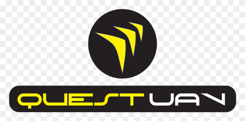 1591x723 Quest Uav Logo Emblem, Symbol, Trademark, Light HD PNG Download