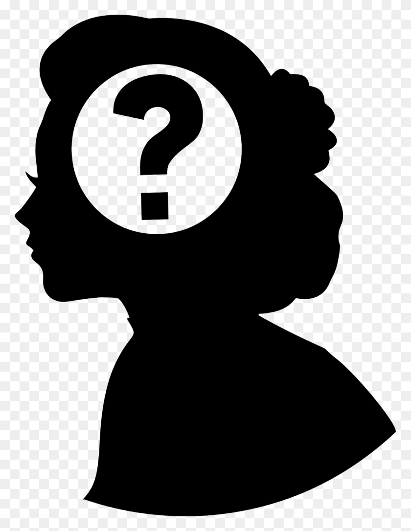 1216x1600 Question Mark Shape Head Creative Woman Brain Woman With Question Mark Silhouette, Gray, World Of Warcraft HD PNG Download