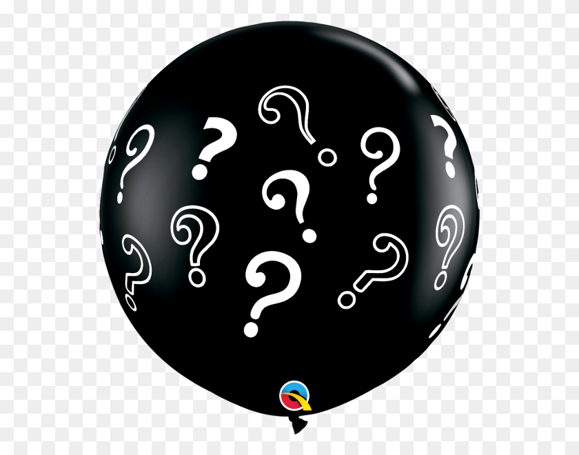 553x600 Question Marks 339 Balloon Gender Reveal Balloon Qualatex, Ball, Sphere, Bowling HD PNG Download