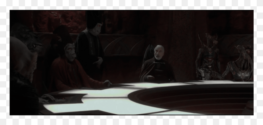 1025x447 Qui Gon And Obi Wan Explore The City On Geonosis Darkness, Person, Human HD PNG Download
