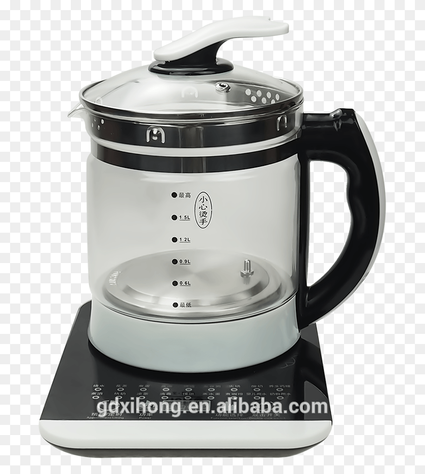 689x877 Quick Boiling Water Multifunctional High Grade Glass French Press, Mixer, Appliance, Kettle HD PNG Download