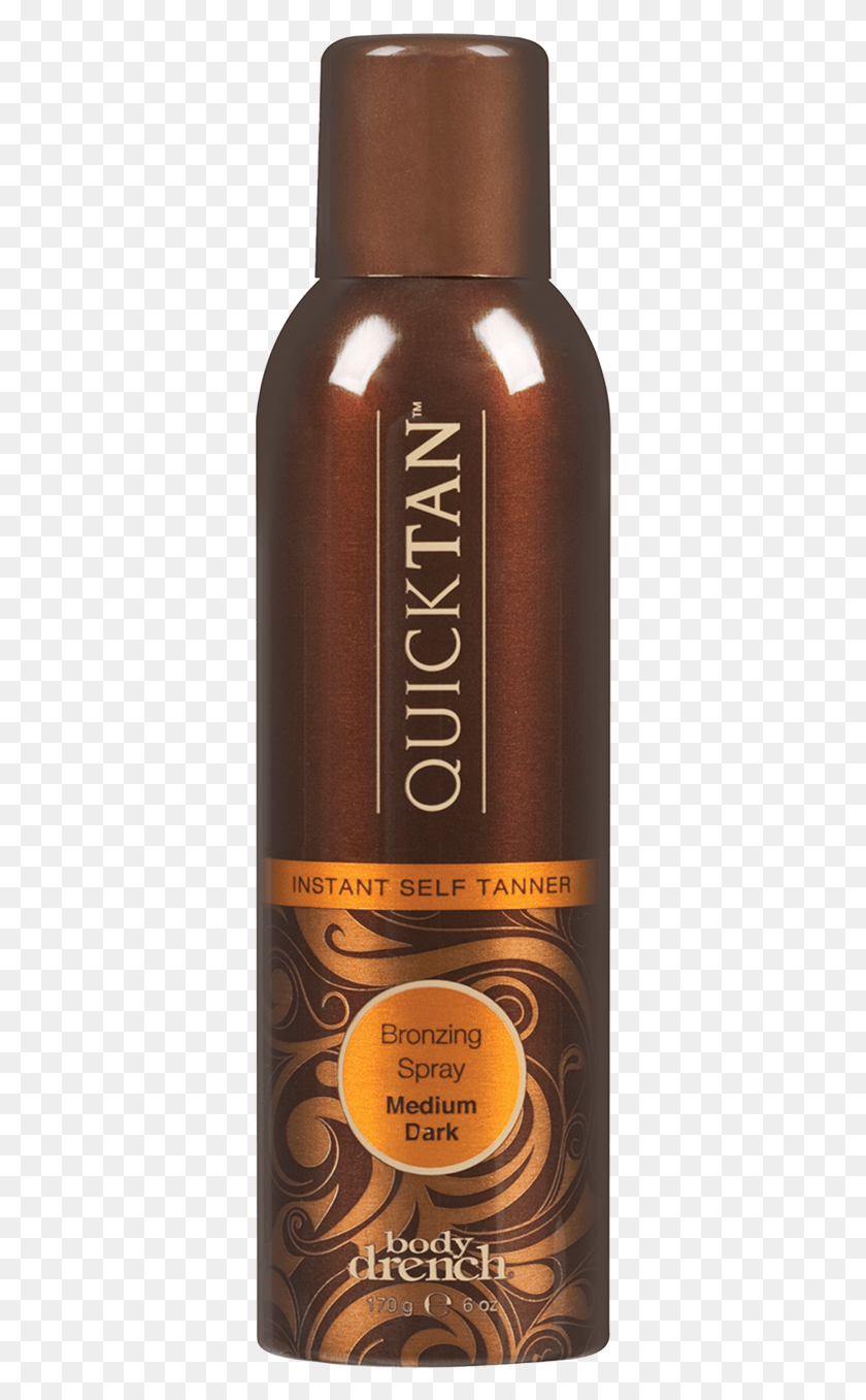 347x1297 Quick Tan Mediumdark Instant Spray Body Drench Quick Tan, Book, Bottle, Alcohol HD PNG Download