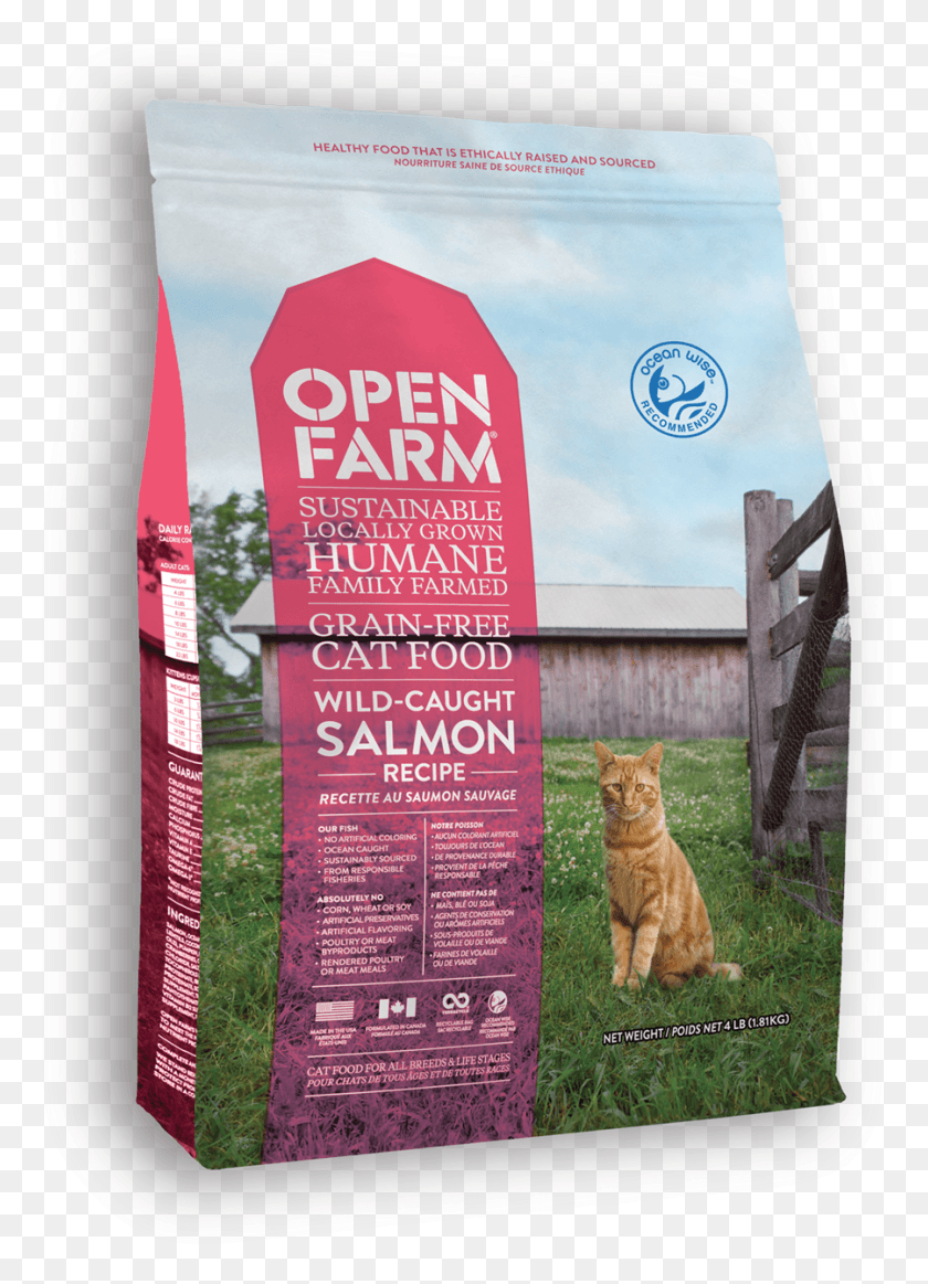 900x1273 Quick View Wild Caught Salmon Recipe Open Farm Dry Cat Food, Advertisement, Poster, Pet HD PNG Download
