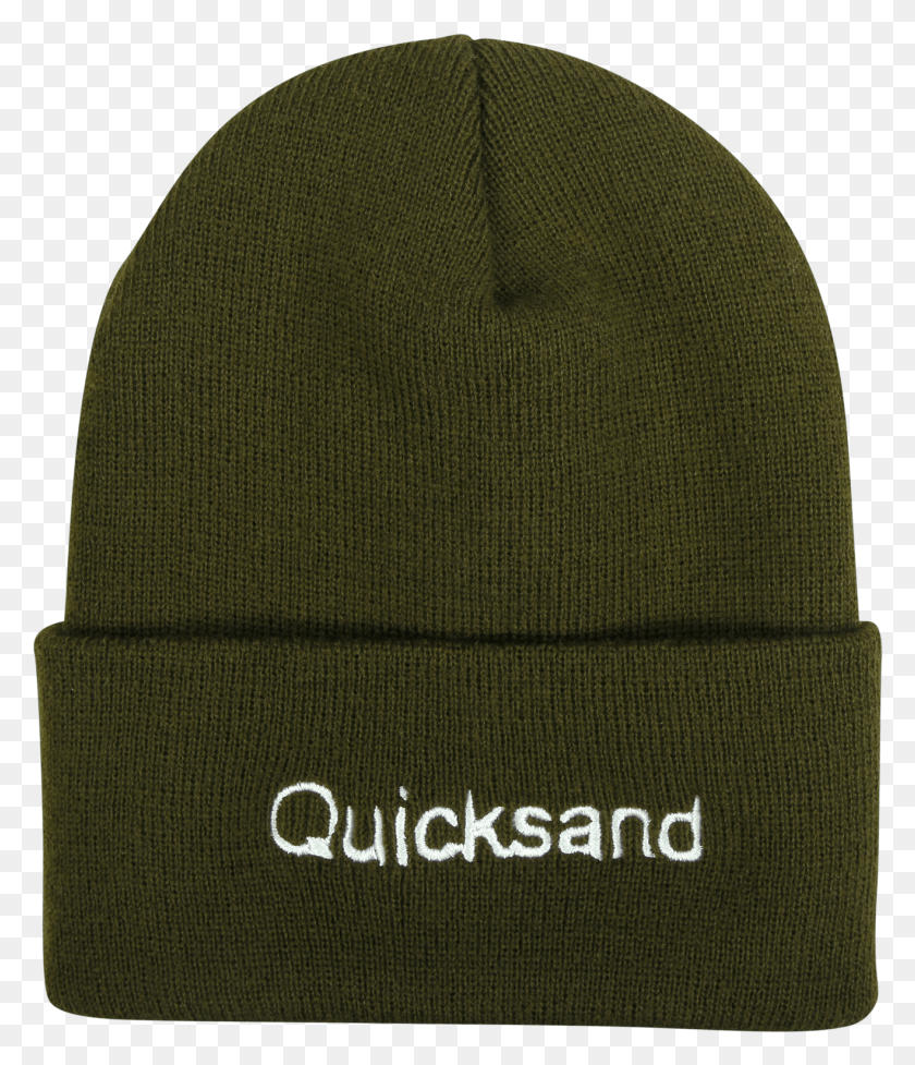 1317x1550 Quicksand Logo Army Green Cuffed Beanie 25 Beanie, Clothing, Apparel, Cap HD PNG Download