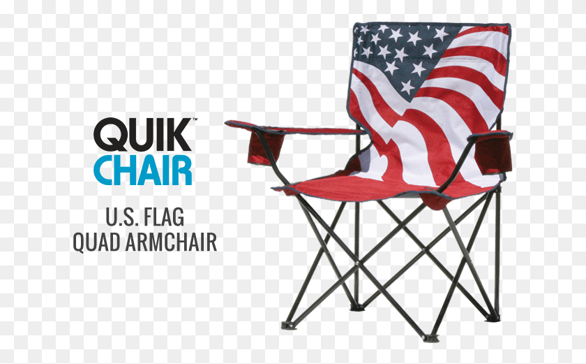 632x461 Quik Chair Us Flag Folding Chair, Furniture, Flag, Symbol HD PNG Download