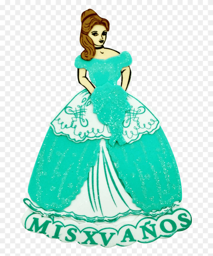 680x950 Quinceanera Clipart En Foami, Clothing, Apparel, Birthday Cake HD PNG Download